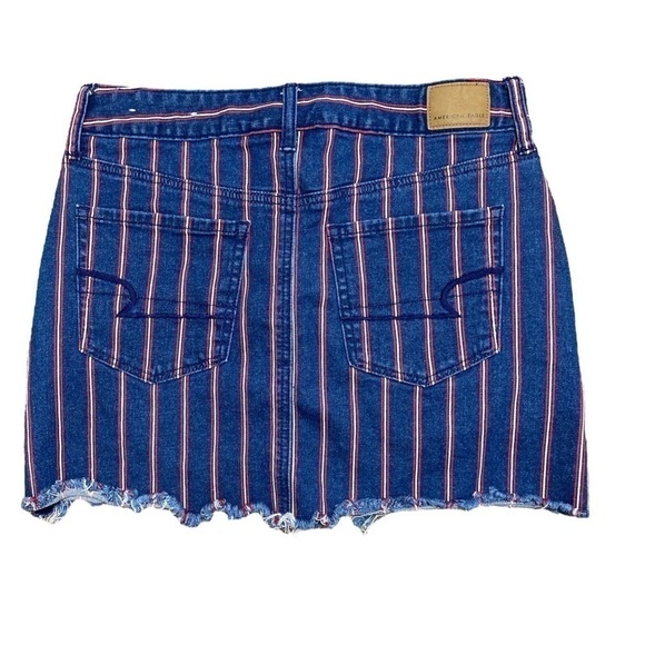AMERICAN Eagle Outfitters Super Stretch Stripe Skirt Women’s 8 - Picture 4 of 8